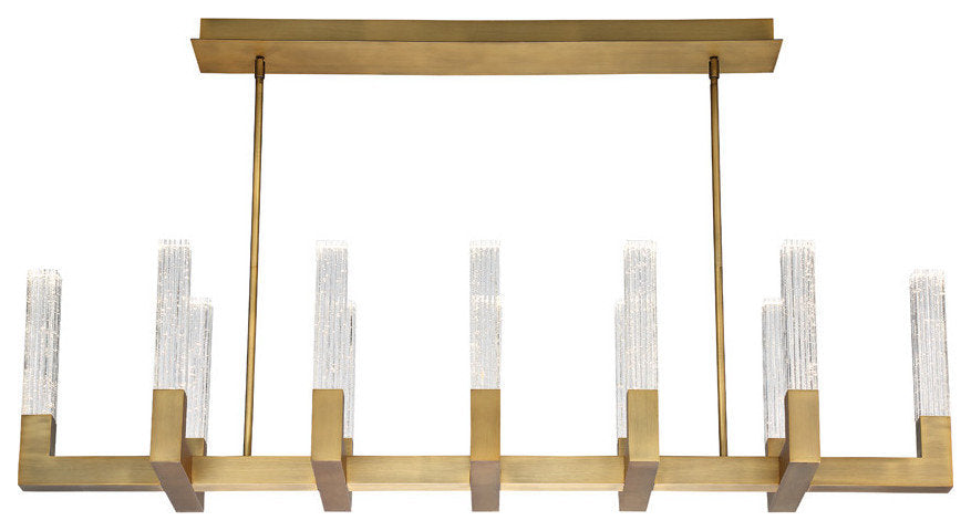 Modern Forms PD-30854 Cinema 12 Light 54"W Integrated LED Linear - Aged BrassBy Modern Forms