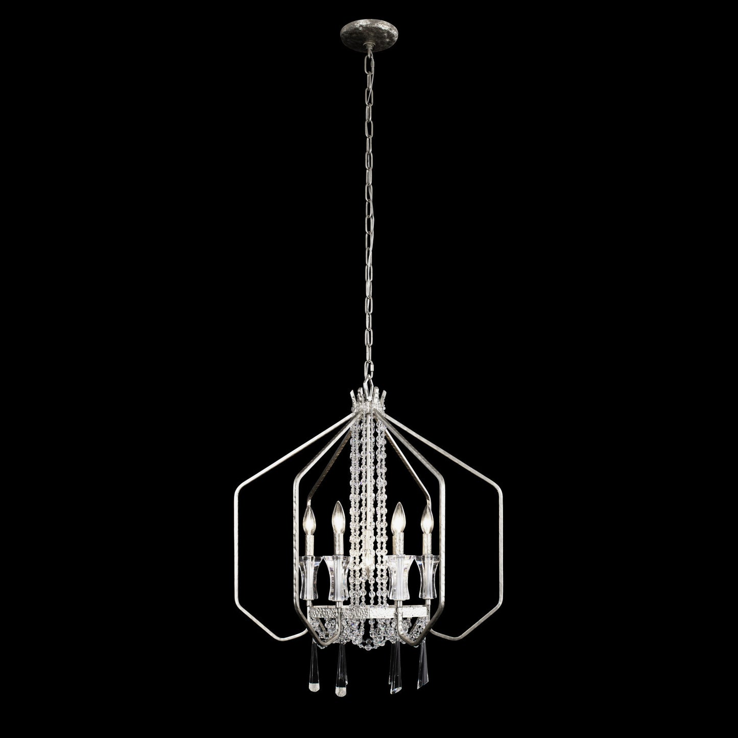 Varaluz 270P07 Barcelona 7 Light 26"W Crystal Taper Candle Style - OnyxBy Varaluz