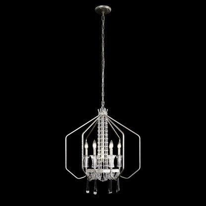 Varaluz 270P07 Barcelona 7 Light 26"W Crystal Taper Candle Style - OnyxBy Varaluz