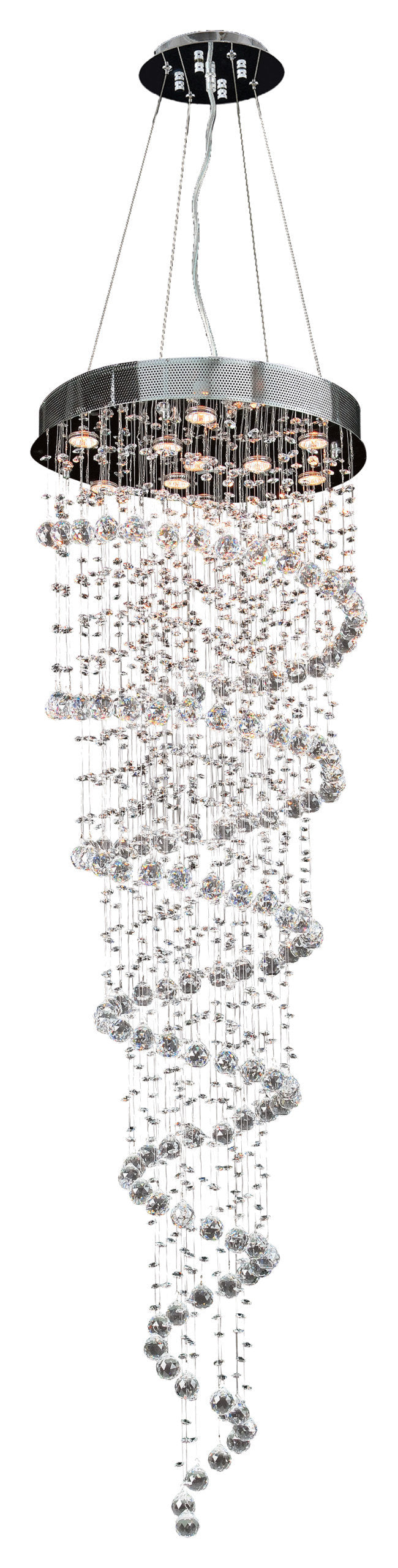 Artistry Lighting Galaxy Spiral Crystal Chandelier, 24x72By Artistry Lighting