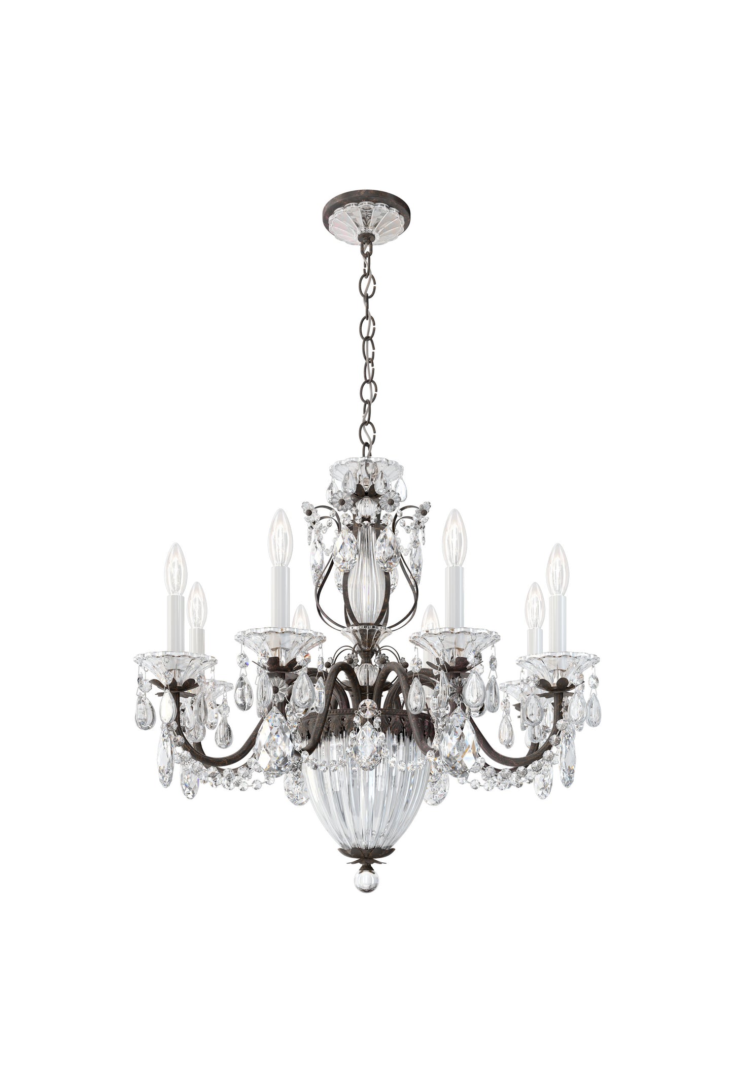 Schonbek 1238N-76S 11 Light Crystal Chandelier, Heirloom BronzeBy Schonbek