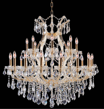 Artistry Lighting Maria Theresa Collection Chandelier, 36"x36", GoldBy Artistry Lighting