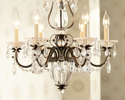 Schonbek Bagatelle 21" Wide Heirloom Bronze Handcut Crystal Chandelier