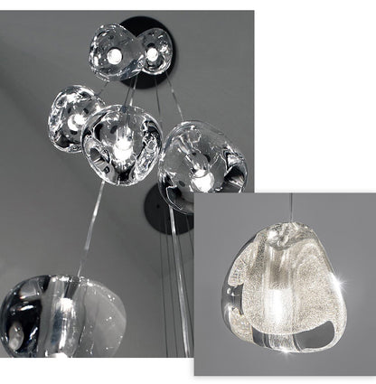 Cernobbio | Staircase Hanging Crystal Lamp, 22 Lights, Cool LightBy Miron Demid LLC
