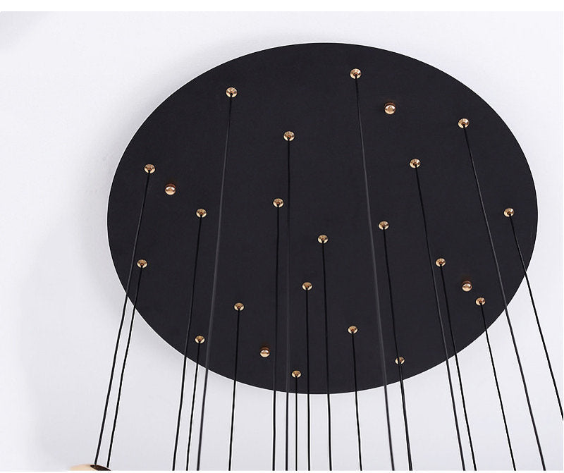 MIRODEMI? Laigueglia | Crystal LED Chandelier with Hanging Balls, Gold, 36 Lights, Warm Light, DimmableBy Miron Demid LLC