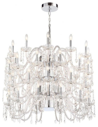 4 Tier Chandelier 12 Light - 42 Inches Wide by 34 Inches High-ChromeBy Bailey Street Home