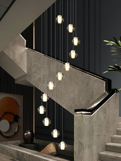 Lenno | Crystal Hanging Light Fixture, 30 LightsBy Miron Demid LLC