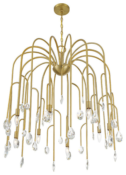 Anholt 8-Light Chandelier, Noble BrassBy Savoy House