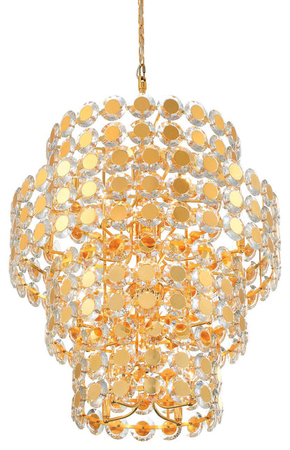 Eurofase Lighting 44289 Perrene 24 Light 32"W Waterfall - GoldBy Eurofase Lighting