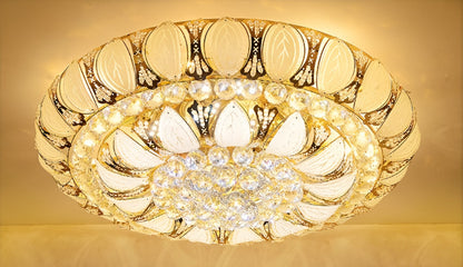 Acerenza | Luxury Modern Crystal LED Chandelier, Dia31.4xh9.8", Warm LightBy Miron Demid LLC