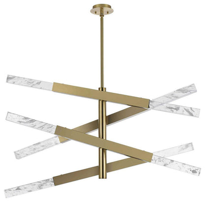 Ari 8 Light Pendant, Satin GoldBy Elegant Furniture & Lighting