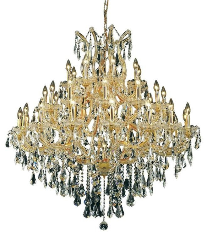 2801 Maria Theresa Collection Large Hanging Fixture, Clear, Royal CutBy Elegant Furniture & Lighting