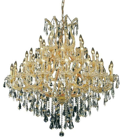 2801 Maria Theresa Collection Large Hanging Fixture, Clear, Royal CutBy Elegant Furniture & Lighting