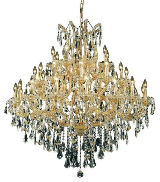 2801 Maria Theresa Collection Large Hanging Fixture, Clear, Royal CutBy Elegant Furniture & Lighting
