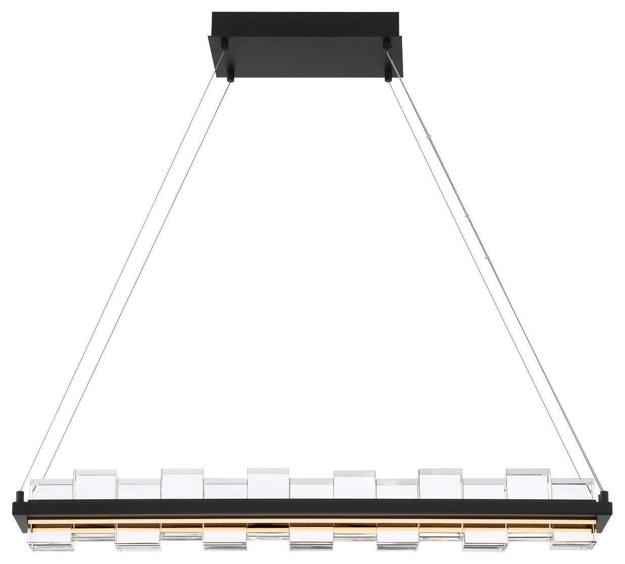 Bruco 2-Light Island Chandelier, BlackBy Eurofase Lighting
