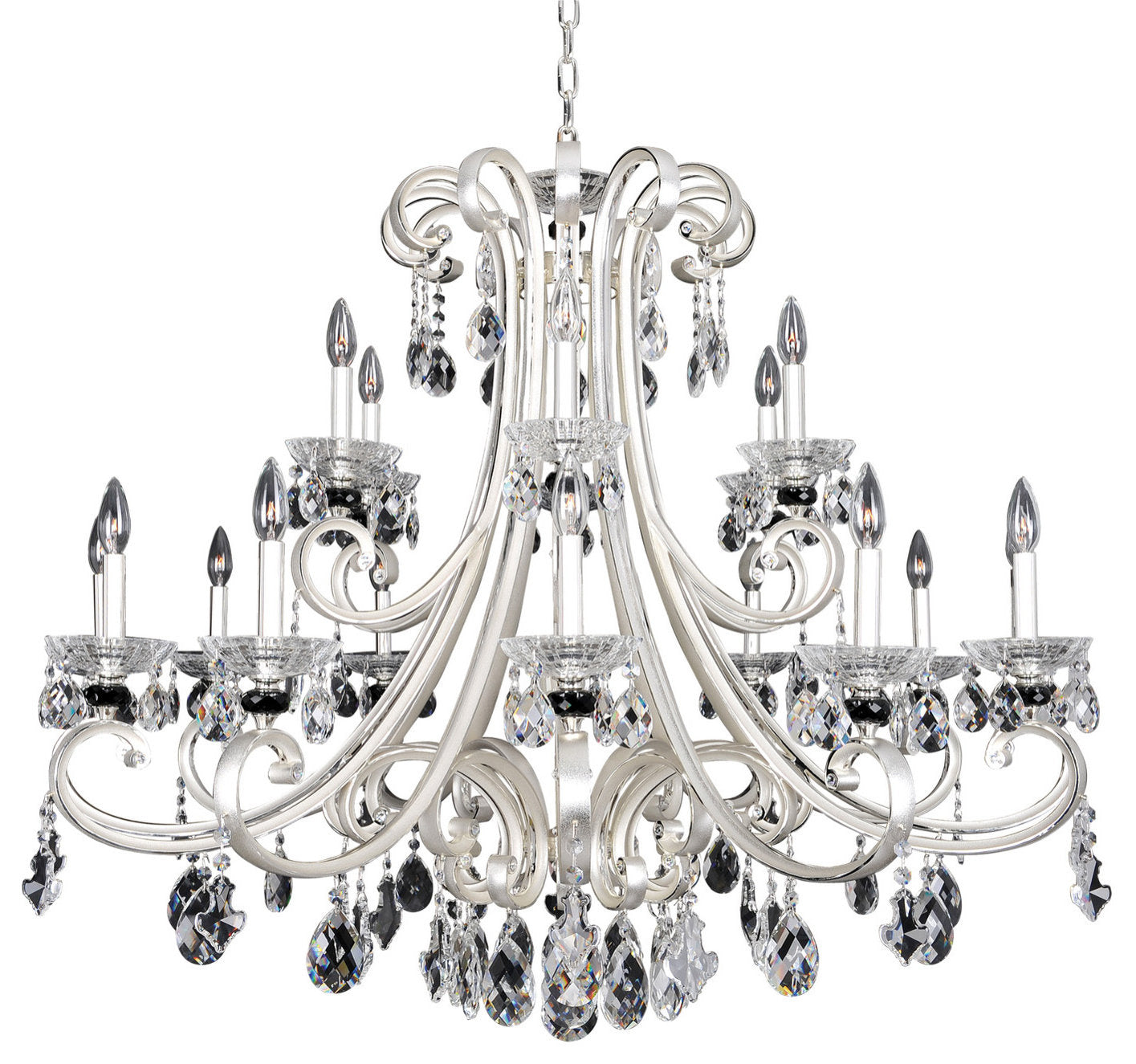 Bedetti 46"x32" 18-Light Modern Large Chandeliers by AllegriBy Allegri Crystal by Kalco Lighting