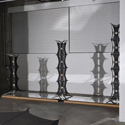 Noir Mesh Tower Floor Lamp