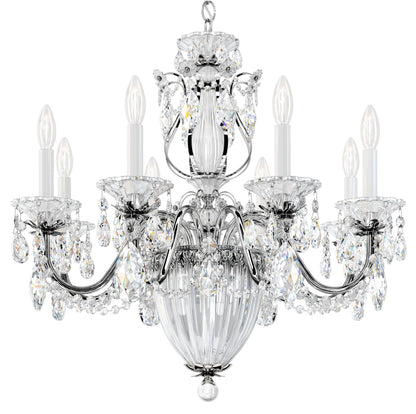 Schonbek 1238N-40S 11 Light Crystal Chandelier, Polished SilverBy Schonbek