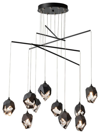 Chrysalis 10-Small Crystal Mobile Pendant, Black/Black Crystal, StandardBy Hubbardton Forge