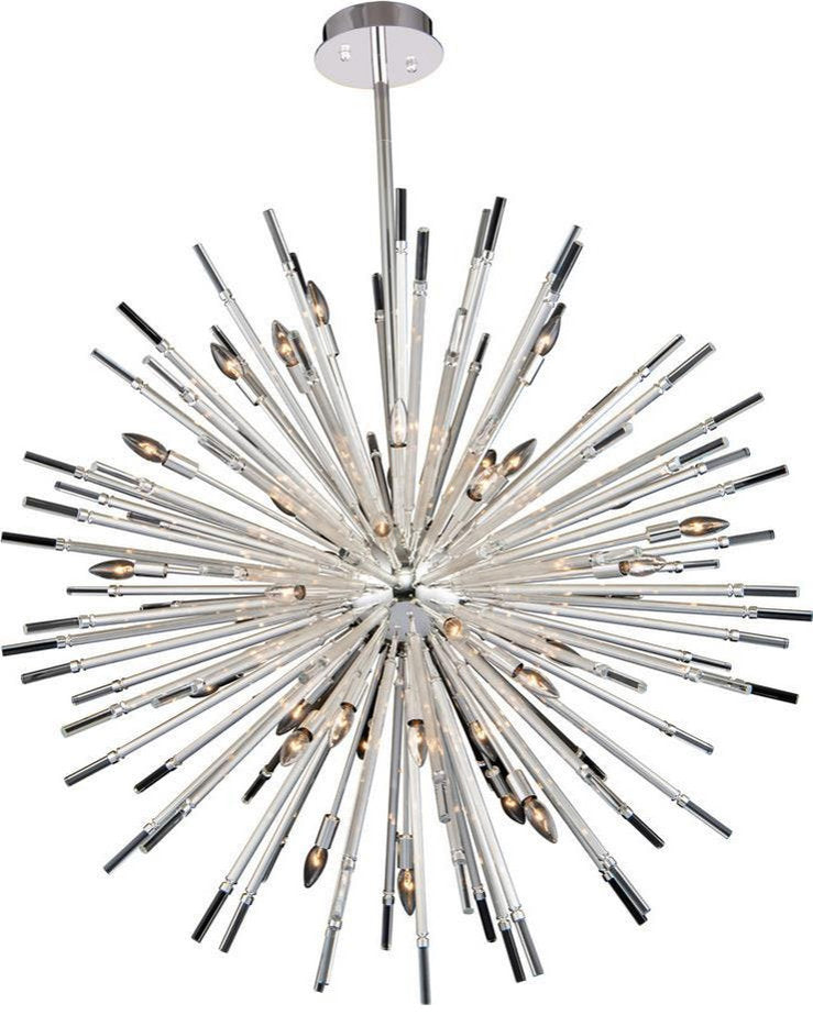 Contemporary Sprazzo Crystal Pendant LampBy KALCO LIGHTING