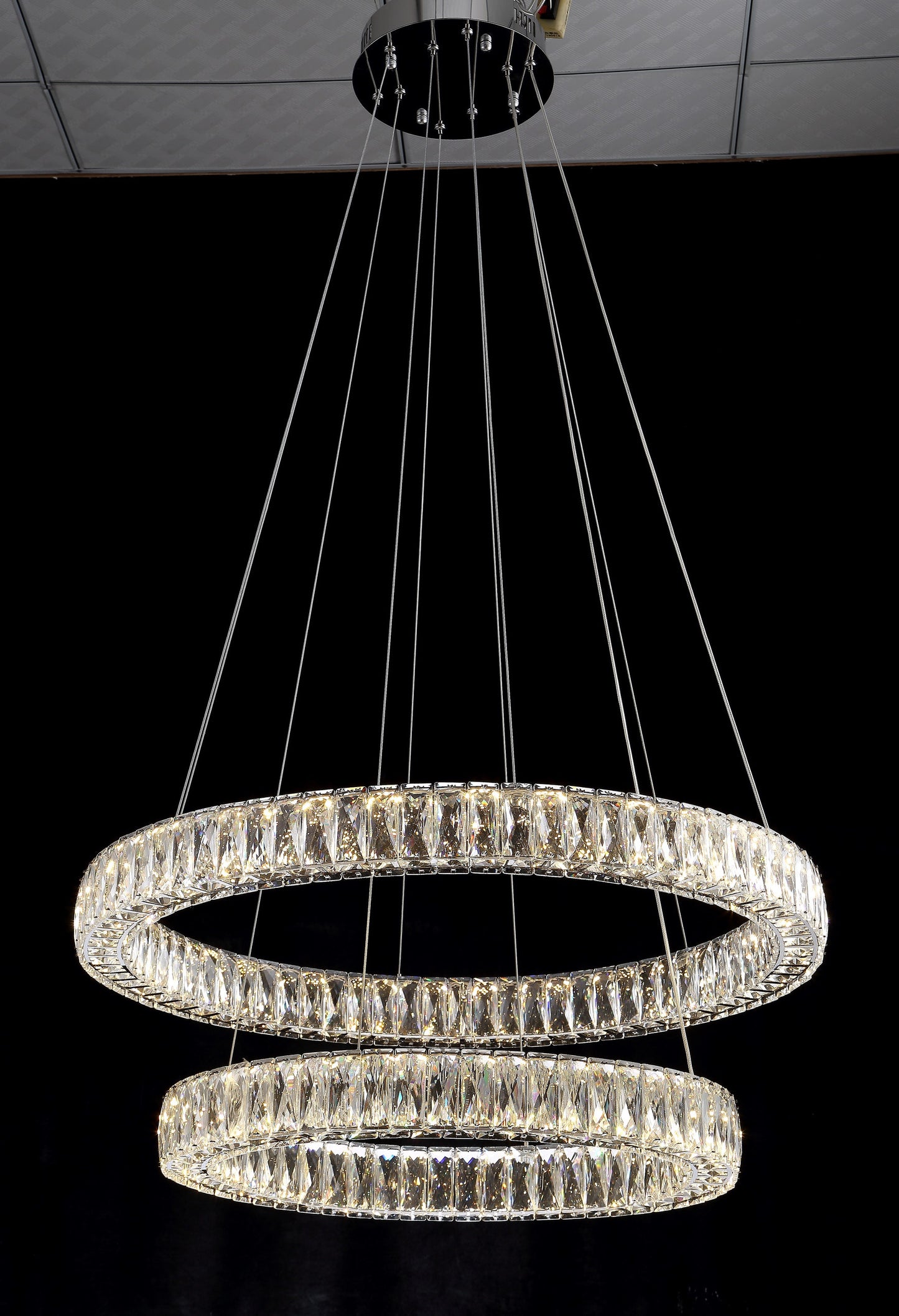 Beautiful Things Lighting Double Ring LED Crystal Chandelier BTL006By Beautiful Things Lighting