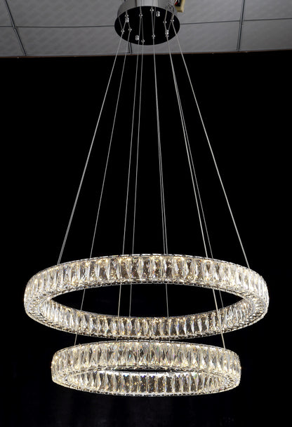 Beautiful Things Lighting Double Ring LED Crystal Chandelier BTL006By Beautiful Things Lighting