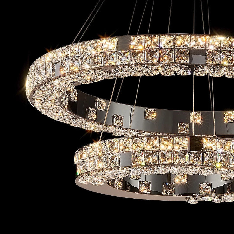 Bacci 2-Tier Crystal Ceiling ChandelierBy MORSALE