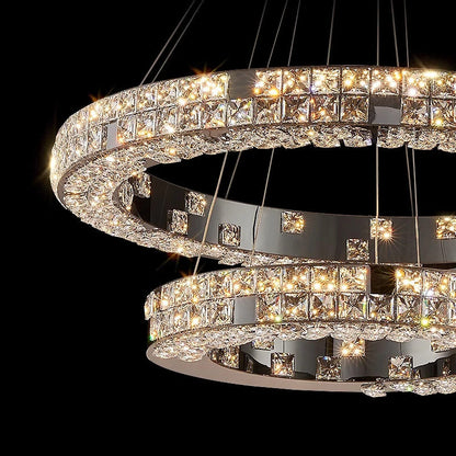 Bacci 2-Tier Crystal Ceiling ChandelierBy MORSALE