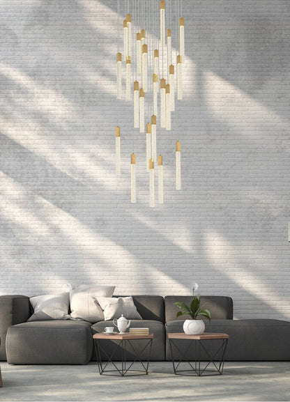 Wade 25-Light Pendant, Satin GoldBy Home Living