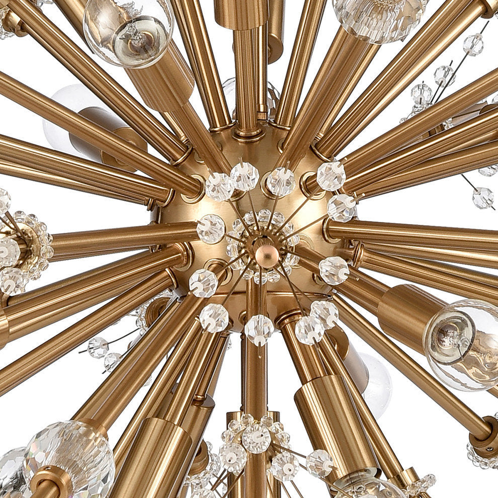 Starburst 26'' Wide 19-Light Chandelier Satin BrassBy ELK Group International