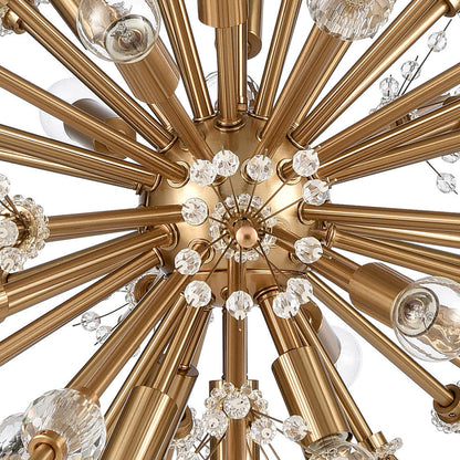 Starburst 26'' Wide 19-Light Chandelier Satin BrassBy ELK Group International