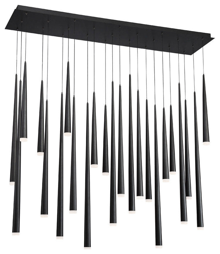 Modern Forms PD-41823L Cascade 23 Light 54"W LED Crystal Linear - Aged BrassBy Modern Forms