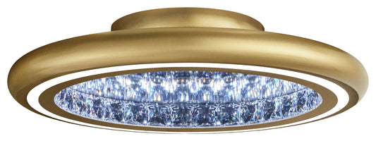 Schonbek Mfc221N-Gd1S 1 Light Crystal Semi-Flush, Glimmer GoldBy Schonbek
