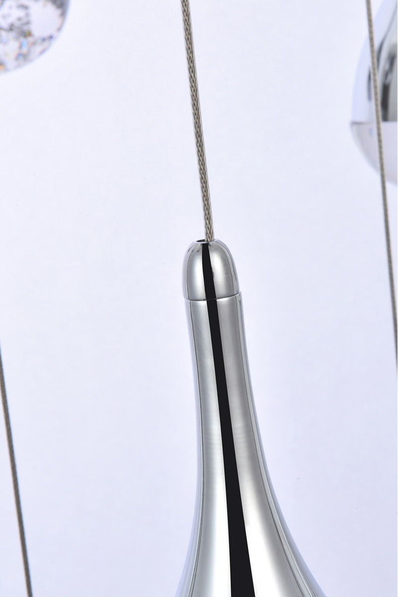 Elegant Lighting Amherst 36" Led Chandelier in ChromeBy Elegant Furniture & Lighting