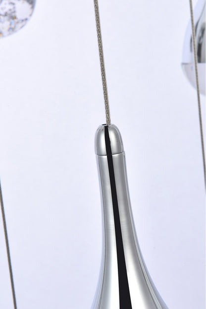 Elegant Lighting Amherst 36" Led Chandelier in ChromeBy Elegant Furniture & Lighting
