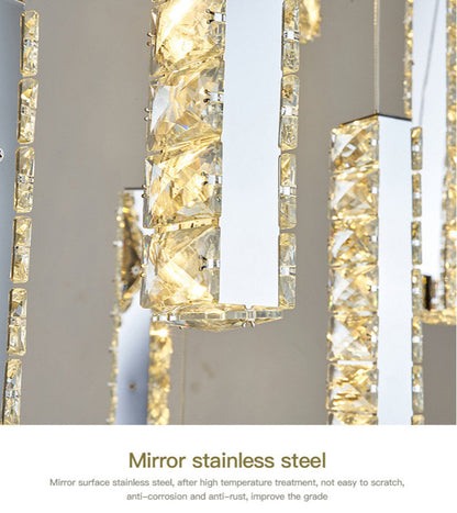 Santa Margherita Ligure | Creative Gold LED Crystal Chandelier, 21 Lights, Cool LightBy Miron Demid LLC
