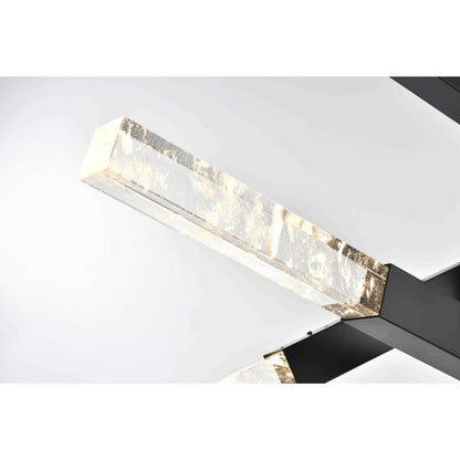 Ari 8 Light Pendant, BlackBy Elegant Furniture & Lighting