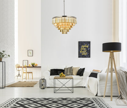 Elegant Lighting 1201D44-GT/RC Sydney 33 Light 44"W Crystal - Polished NickelBy Elegant Furniture & Lighting