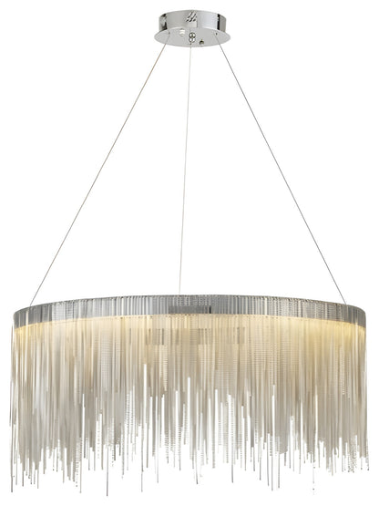 Zagarolo | Luxury Postmodern Round Silver Chandelier for Bedroom, Doubleround31.5"By Miron Demid LLC