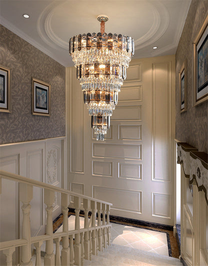 Voltri | Post-modern Grand Luxury Crystal Chandelier, Dia47.2"By Miron Demid LLC