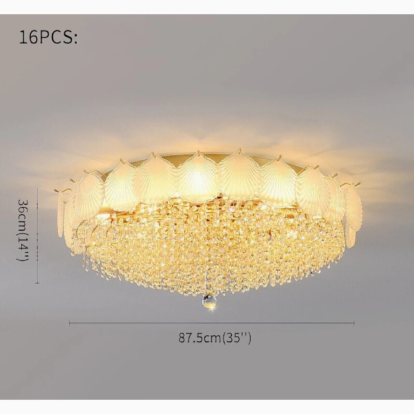 Agliana | Luxury Creative Crystal Chandelier, Dia31.5"By Miron Demid LLC