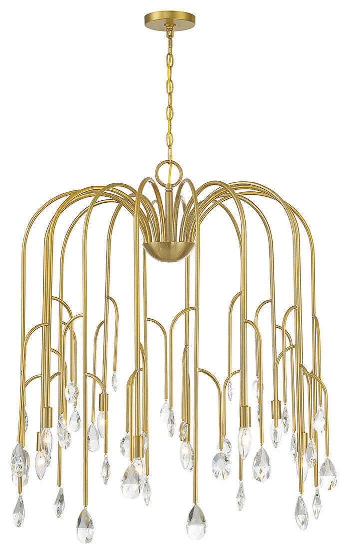 Anholt 8-Light Chandelier, Noble BrassBy Savoy House