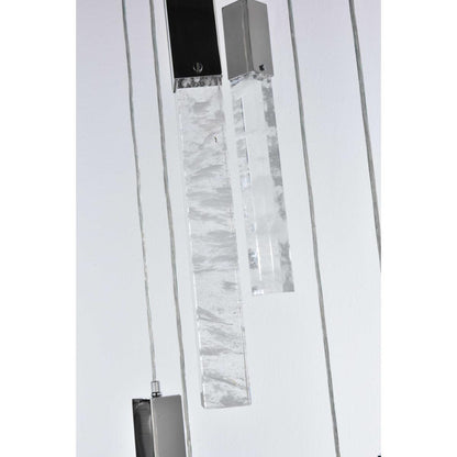 Aurora 9 Light Pendant, ChromeBy Elegant Furniture & Lighting
