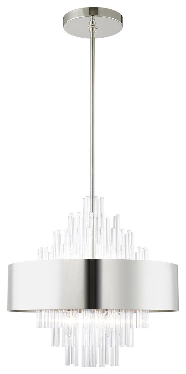Orenburg 8 Light Chandelier, Polished NickelBy Livex Lighting Inc.