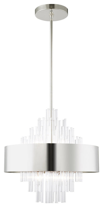 Orenburg 8 Light Chandelier, Polished NickelBy Livex Lighting Inc.