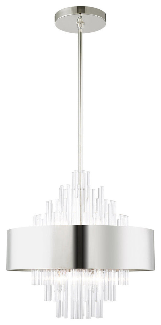 Orenburg 8 Light Chandelier, Polished NickelBy Livex Lighting Inc.
