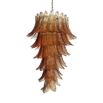 Rosalind Glass Amber Chandelier