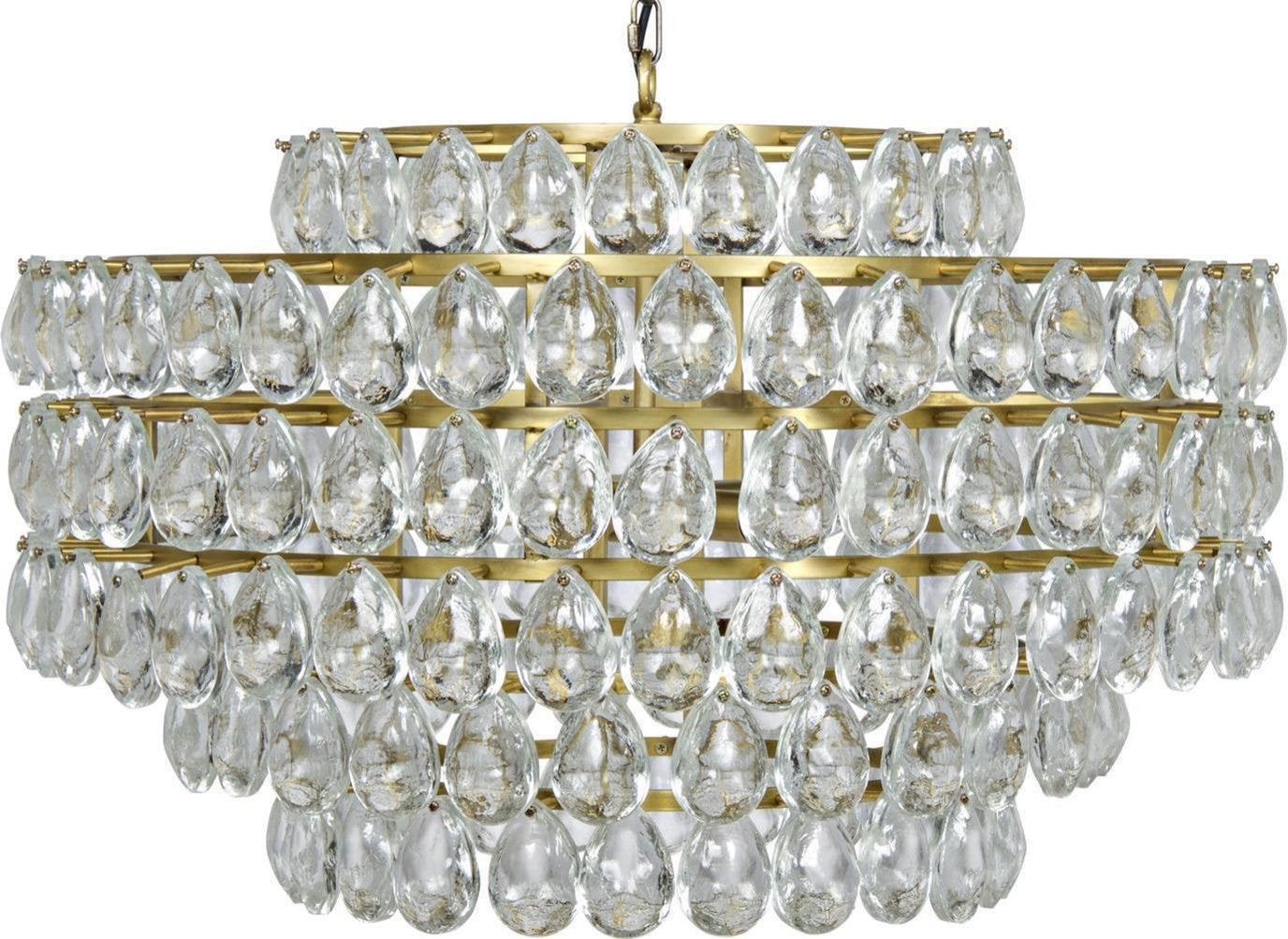 Traditional Linden Crystal Chandelier Antique BrassBy Noir