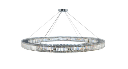 Rondelle 72x5" 20-Light Contemporary Large Pendants by AllegriBy Allegri Crystal by Kalco Lighting
