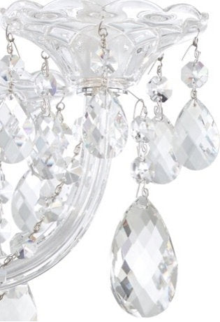 Sterling 9-Light Chandelier in Silver With Clear Heritage CrystalBy Schonbek